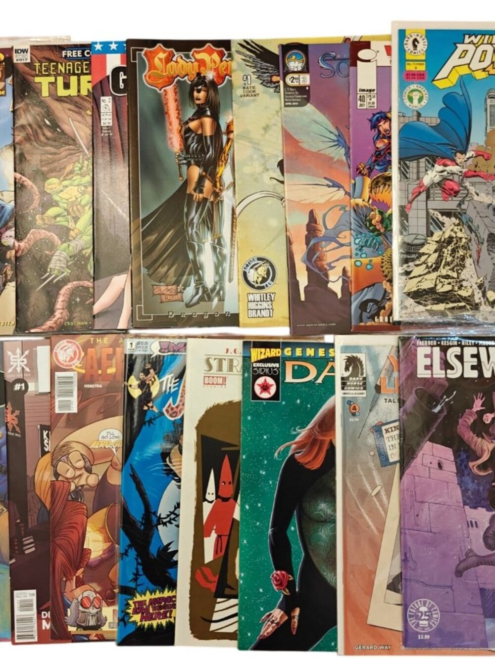 Comic Book Lot Of 18 Mixed Titles Dark Horse Doom Image IDW Impact